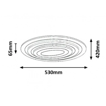 Taneli lampa sufitowa LED 41W 3053lm 3097 biała