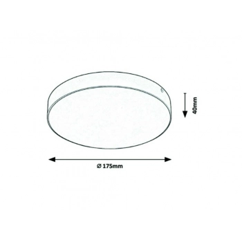 Tartu lampa sufitowa LED 7893 18W 1800lm 2800K IP44