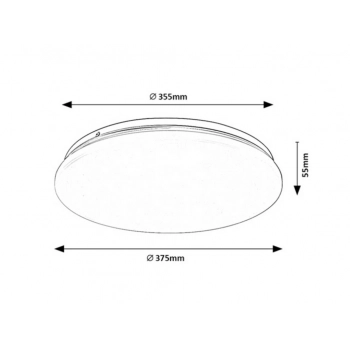 Vendel lampa sufitowa LED 24W 1850lm 3000K 71103 biała