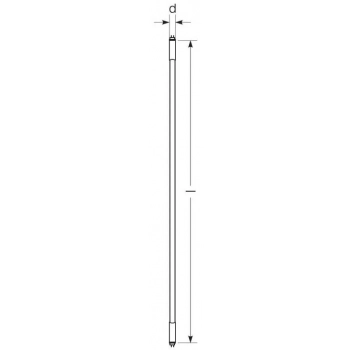 Tuba LED 549mm T5 7W/830 G5 900lm 3000K HF (zamiennik świetlówki T5 14W/830 G5) współpracuje ze statecznikiem świetlówkowym w oprawie