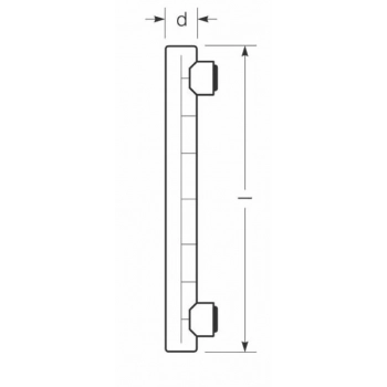 Raledina/Ledinestra 16,5W DIM S14s mleczna