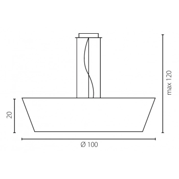 Bari 100 lampa wisząca 67743