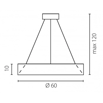 Fog 60 lampa wisząca LED 67242