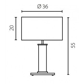 Nodo Metalix 67548 lampka gabinetowa