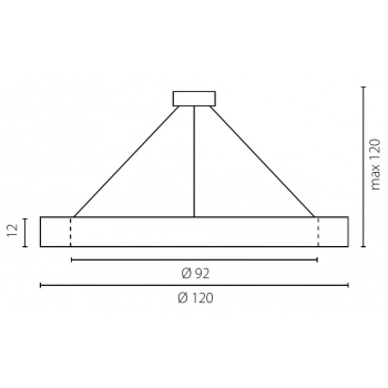 Tubus 120 lampa wisząca LED 67720