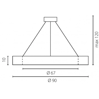 Tubus 90 lampa wisząca LED 67719