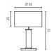 Nodo Metalix 67548 lampka gabinetowa