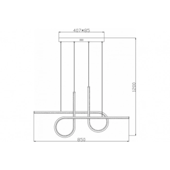 Barrel lampa wisząca 32W LED 2560lm CCT czarna 343201-30