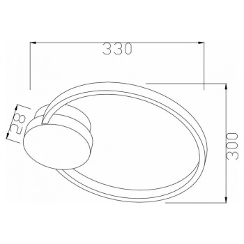 Condida kinkiet 12W LED 960lm CCT czarny złoty 241101-30