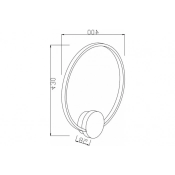 Condida kinkiet 17W LED 1360lm CCT czarny złoty 241111-30