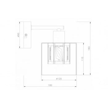 Elmo kinkiet 1xE14 chrom 238801-06