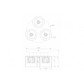 Elmo lampa sufitowa 3xE14 chrom 638803-06