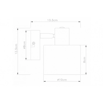 Elmo lampa sufitowa 1xE14 czarna 838801-02