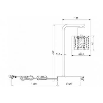 Elmo lampka stołowa 1xE14 złota 538801-36