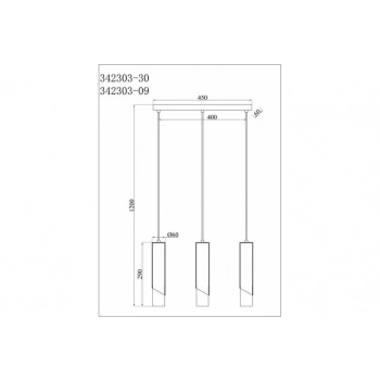 Hardin lampa wisząca 3xE27 złota 342303-09