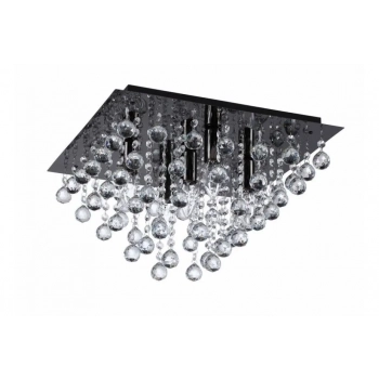 Lancaster Crystal lampa sufitowa 5xE14 czarna 627805-29 Reality