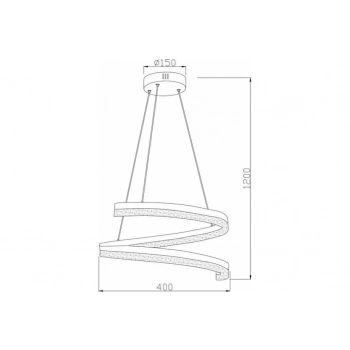 Monacor lampa wisząca 28W LED 2240lm CCT czarna 342501-30