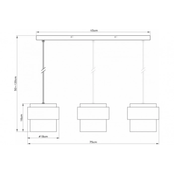 Quan lampa wisząca 3xE27 chrom 343903-06