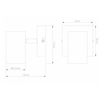 Quentrin lampa sufitowa 1xGU10 biała 838501-37