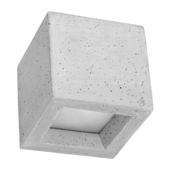Sollux LEO kinkiet betonowy kubik G9 SL.0991 szary