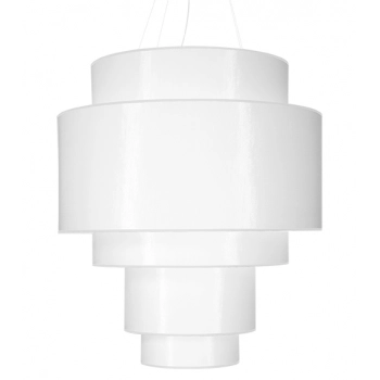 Sollux Reflexion Ø 80 cm lampa wisząca 7 x E27 biała