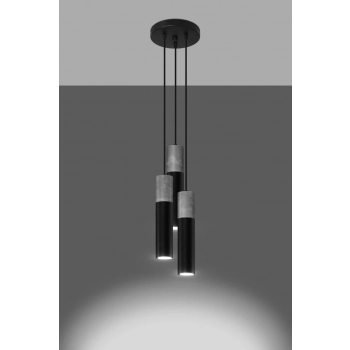 Borgio 3P lampa wisząca 3xGU10 czarna SL.1081