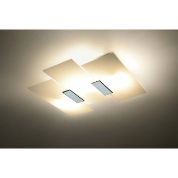 Fabiano lampa sufitowa 2xE27 chrom, biały SL.0198