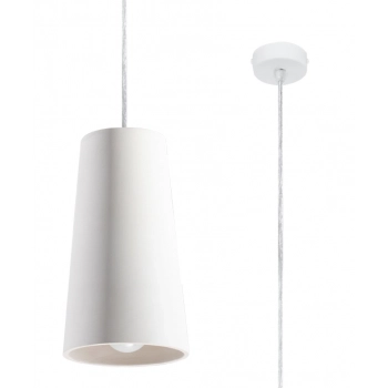 GULCAN lampa wisząca ceramiczna 1xE27 biały SL.0849 Sollux Lighting