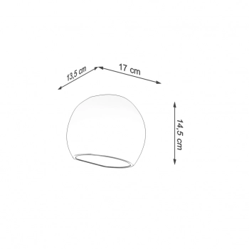 Globe kinkiet lakierowany 1xE27 biały połysk SL.1026