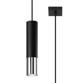 Loopez 1 lampa wisząca 1xGU10 czarny chrom SL.0940 Sollux Lighting