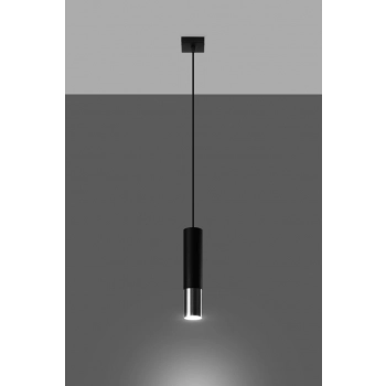 Loopez 1 lampa wisząca 1xGU10 czarny chrom SL.0940
