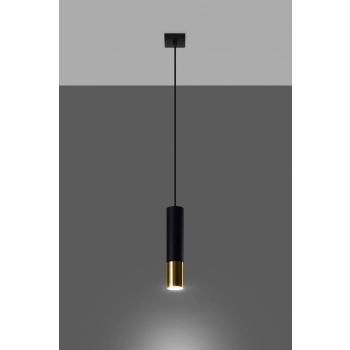 Loopez 1 lampa wisząca 1xGU10 czarny złoty SL.0952
