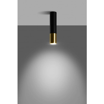 Loopez lampa sufitowa 1xGU10 czarny złoty SL.0951