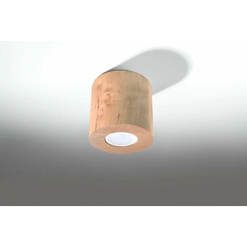 Orbis lampa sufitowa 1xGU10 naturalne drewno SL.0492