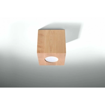 Quad lampa sufitowa 1xGU10 naturalne drewno SL.0493