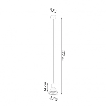 Tazila 1 lampa wisząca 1xGU10 ES111 biała SL.0987