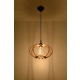 Mandelino lampa wisząca 1xE27 naturalne drewno SL.0392