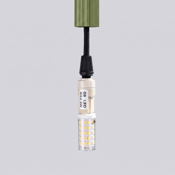 Arche 1 lampa wisząca 1xG9 zielona oliwka SL.2048
