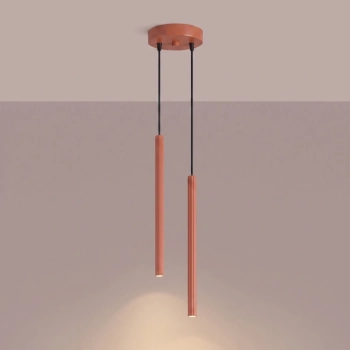 Arche 2P lampa wisząca 2xG9 ochra czerwona SL.2040