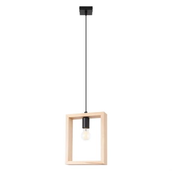 Aries lampa wisząca 1xE27 naturalne drewno SL.1310 Sollux Lighting