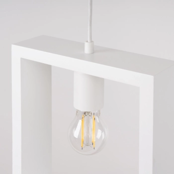 Aries lampa wisząca 1xE27 biała SL.1312