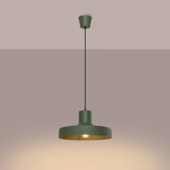 Bilo lampa wisząca 1xE27 zielona oliwka SL.1705