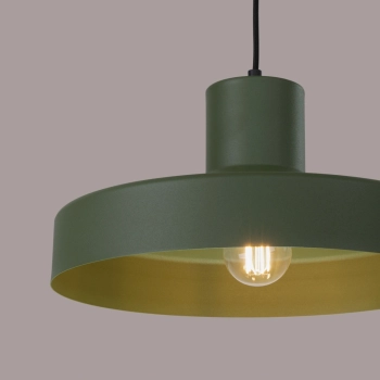 Bilo lampa wisząca 1xE27 zielona oliwka SL.1705