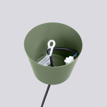 Bilo lampa wisząca 1xE27 zielona oliwka SL.1705