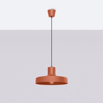 Bilo lampa wisząca 1xE27 ochra czerwona SL.1706
