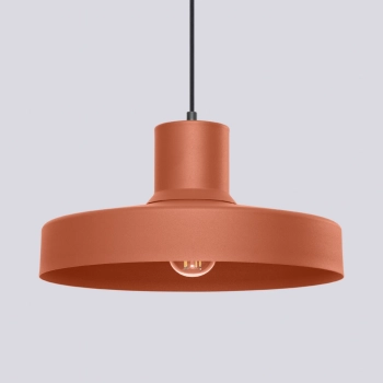 Bilo lampa wisząca 1xE27 ochra czerwona SL.1706