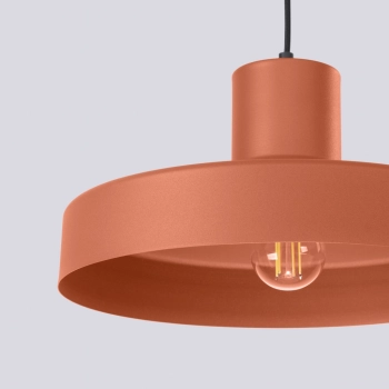 Bilo lampa wisząca 1xE27 ochra czerwona SL.1706