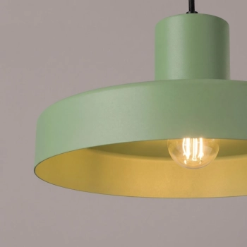 Bilo lampa wisząca 1xE27 szałwiowa SL.2055