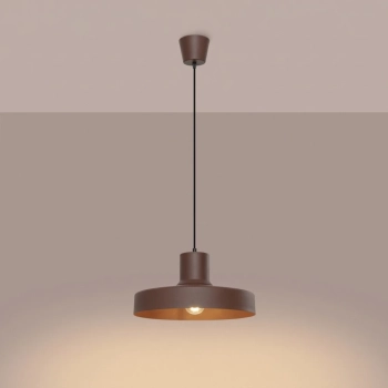 Bilo lampa wisząca 1xE27 brązowa SL.2058