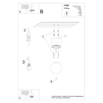 Boomo 8 lampa sufitowa 1xG9 naturalne drewno SL.1190